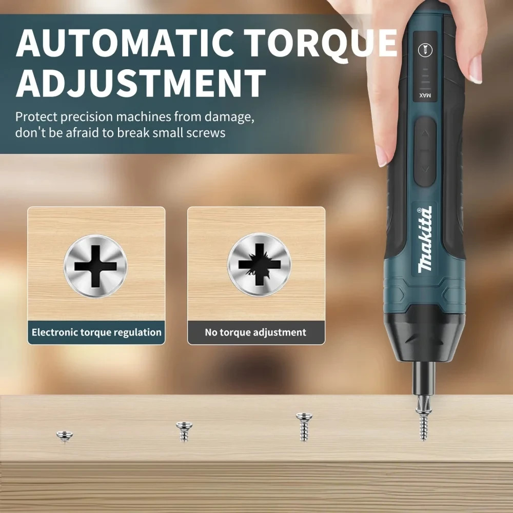 Makita Cordless Electric Screwdriver 1300mah Rechargeable Adjustment Power