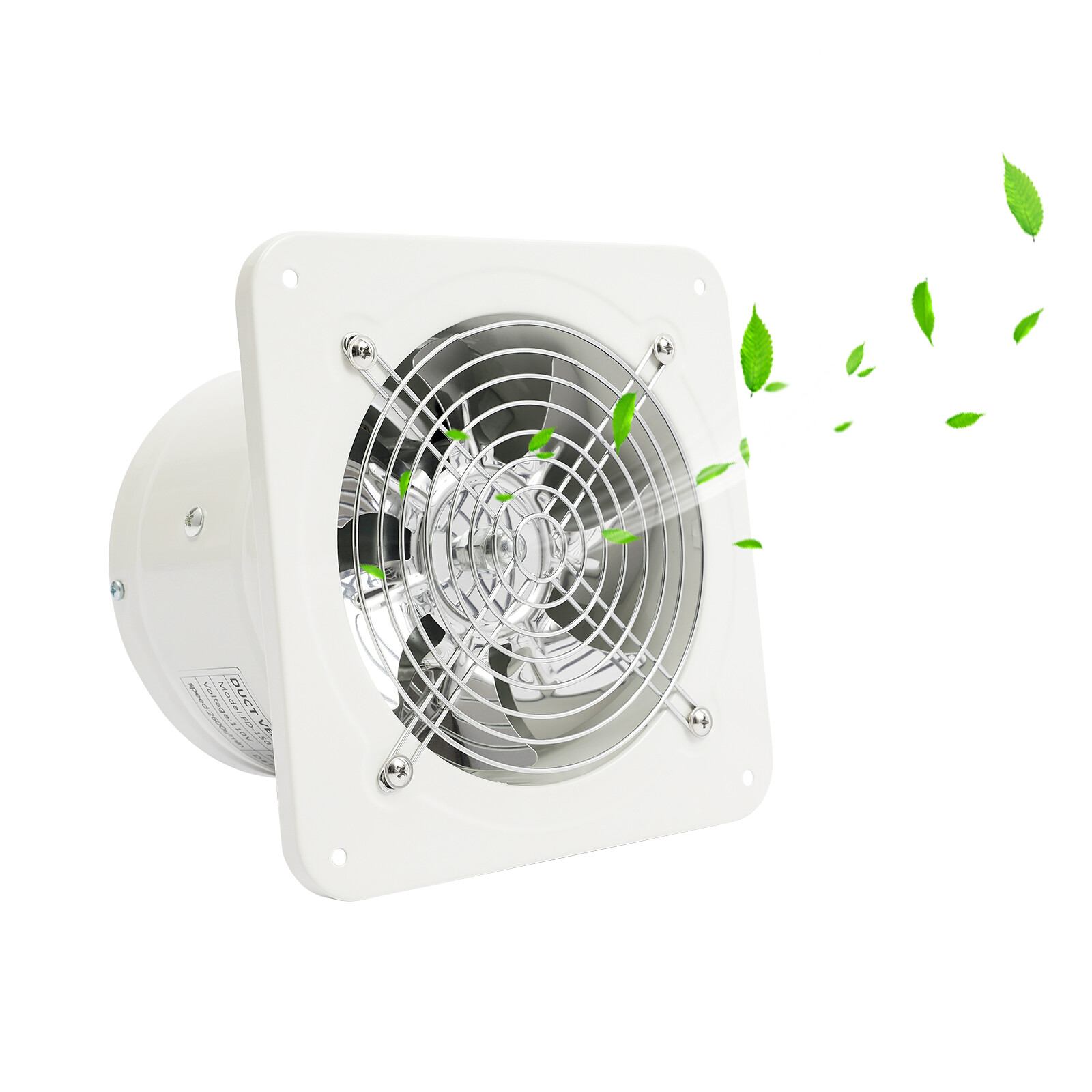 6″/7″ Industrial Commercial Metal Axial Fan Extractor Exhaust Fan Air Blower Fan