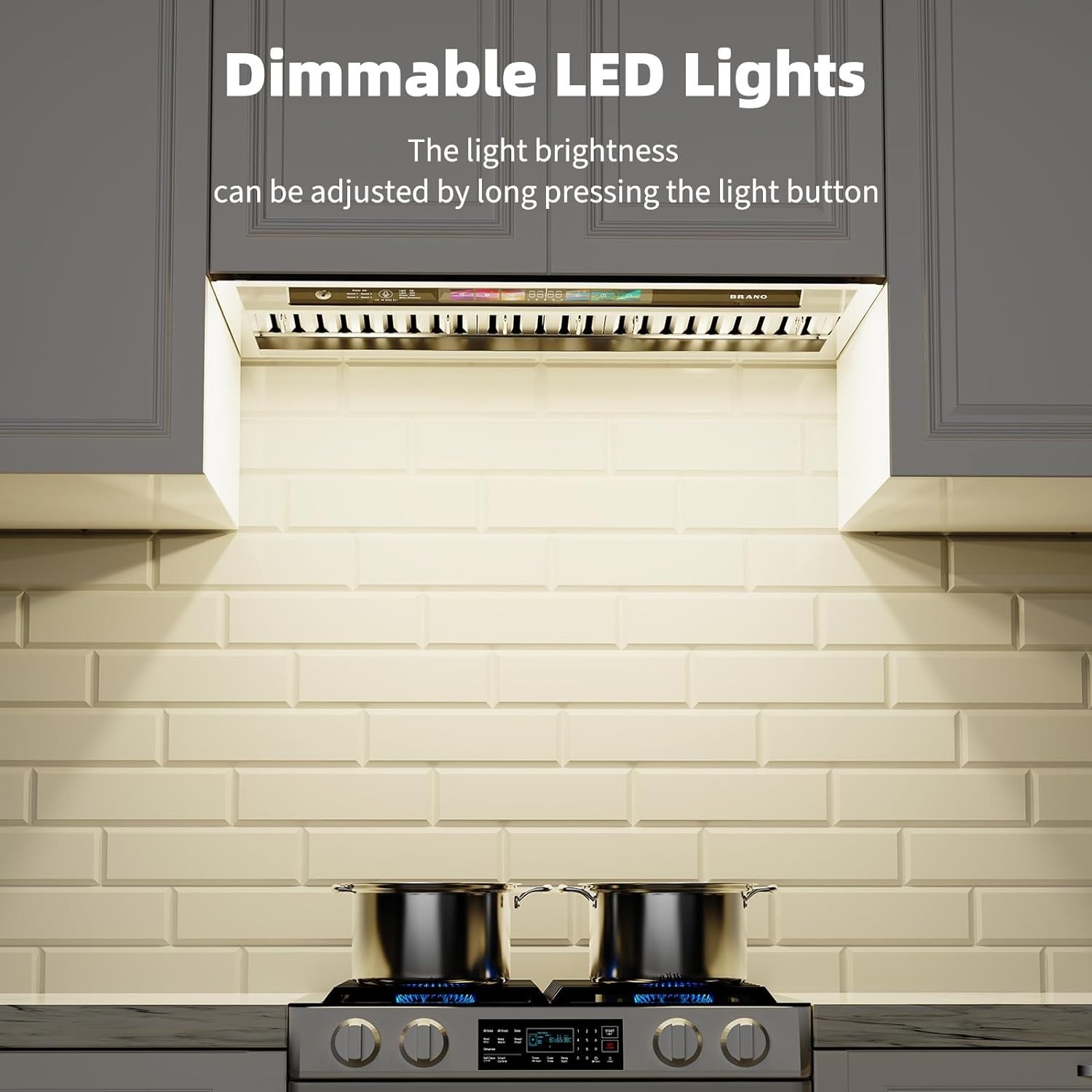 Insert Range Hood ‎Stainless Stee 900 CFM Built-in Kitchen Vent Convertible 30in
