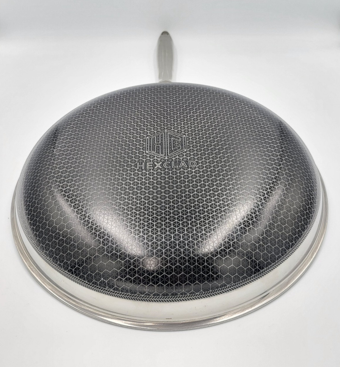 HexClad 12″ FRYING PAN with LID 12-Inch 12 Hybrid Non-Stick -Used Good Condition