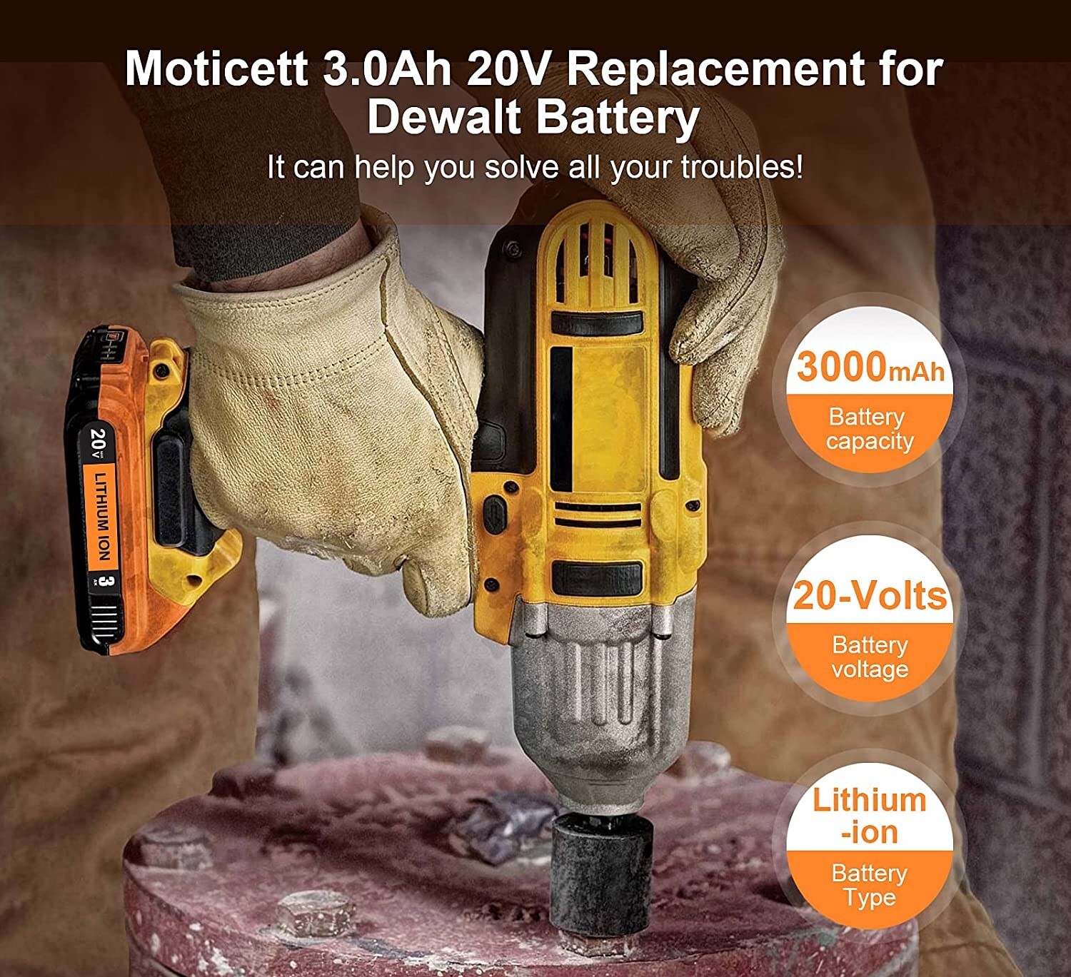 For Dewalt DCB203 20V Max Batteries 2.0Ah Lithium Ion 20 Volt DCB203-2 /Charger