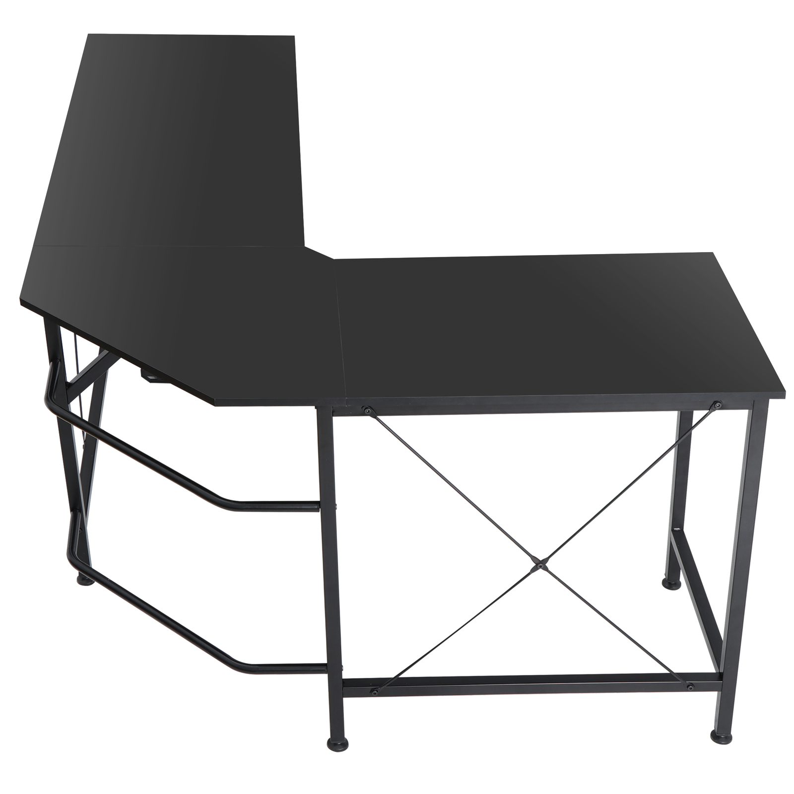 Computer Gaming Laptop Table L-Shaped Desk Corner Workstation for Office Home