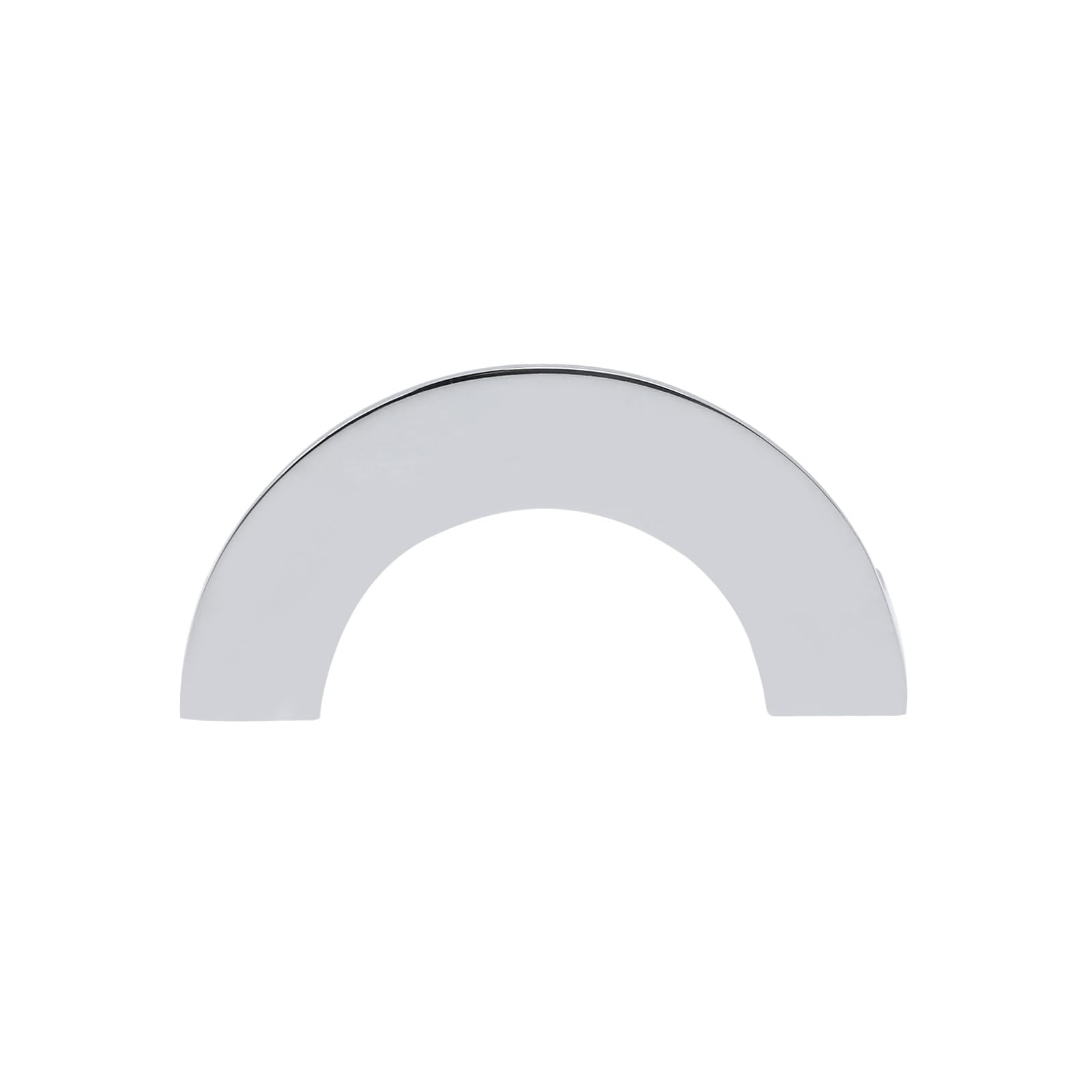 2 PCS 2.5in Semicircle Nickel Brushed Cabinet Handles Wardrobe Drawer Pulls