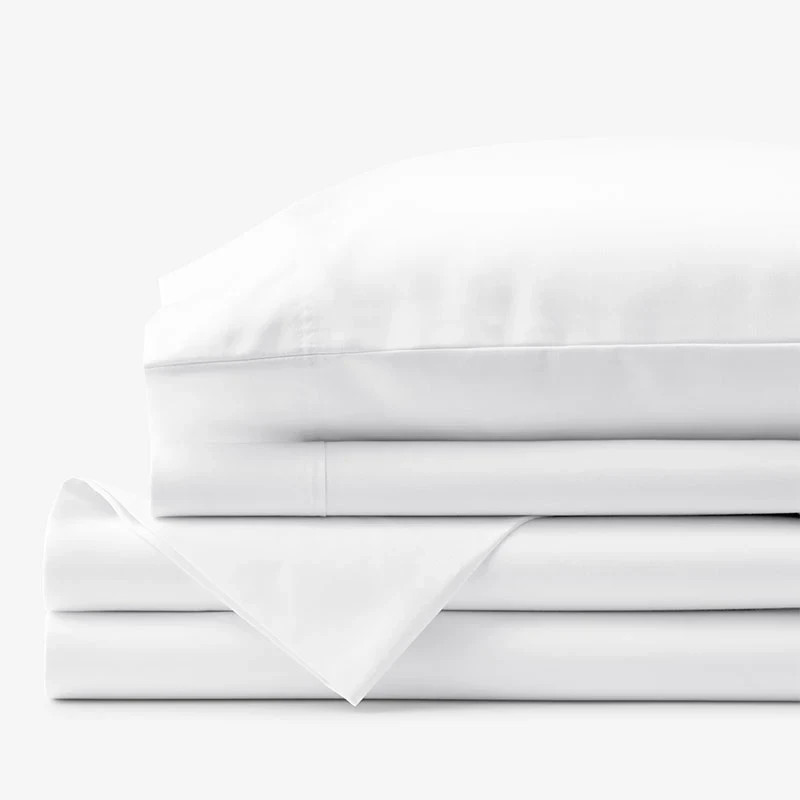 TCS Legends Hotel Premium Smooth Supima Cotton Wrinkle-Free Sateen Bed Sheet Set