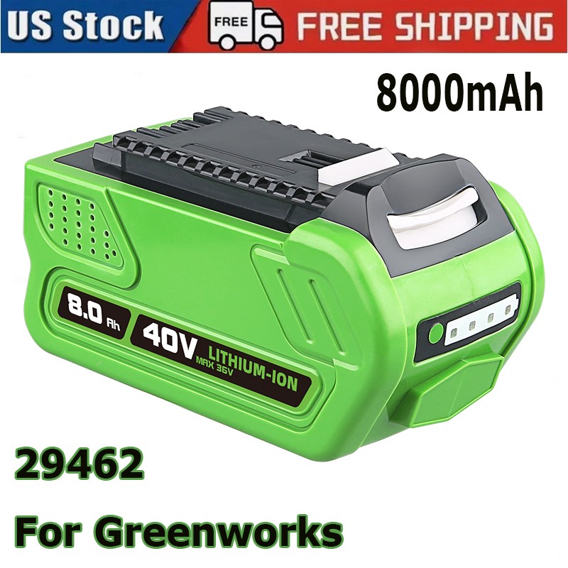 29462 For Greenworks 40V 8.0Ah 8000mAh Battery G-MAX Li-ion Replacement