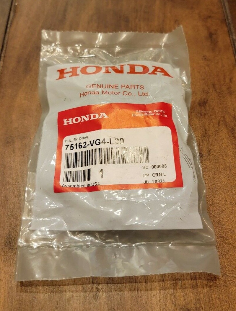 NEW Genuine HONDA Drive Pulley HRR216 HRX217 HRS216 75162-VG4-L00 OEM