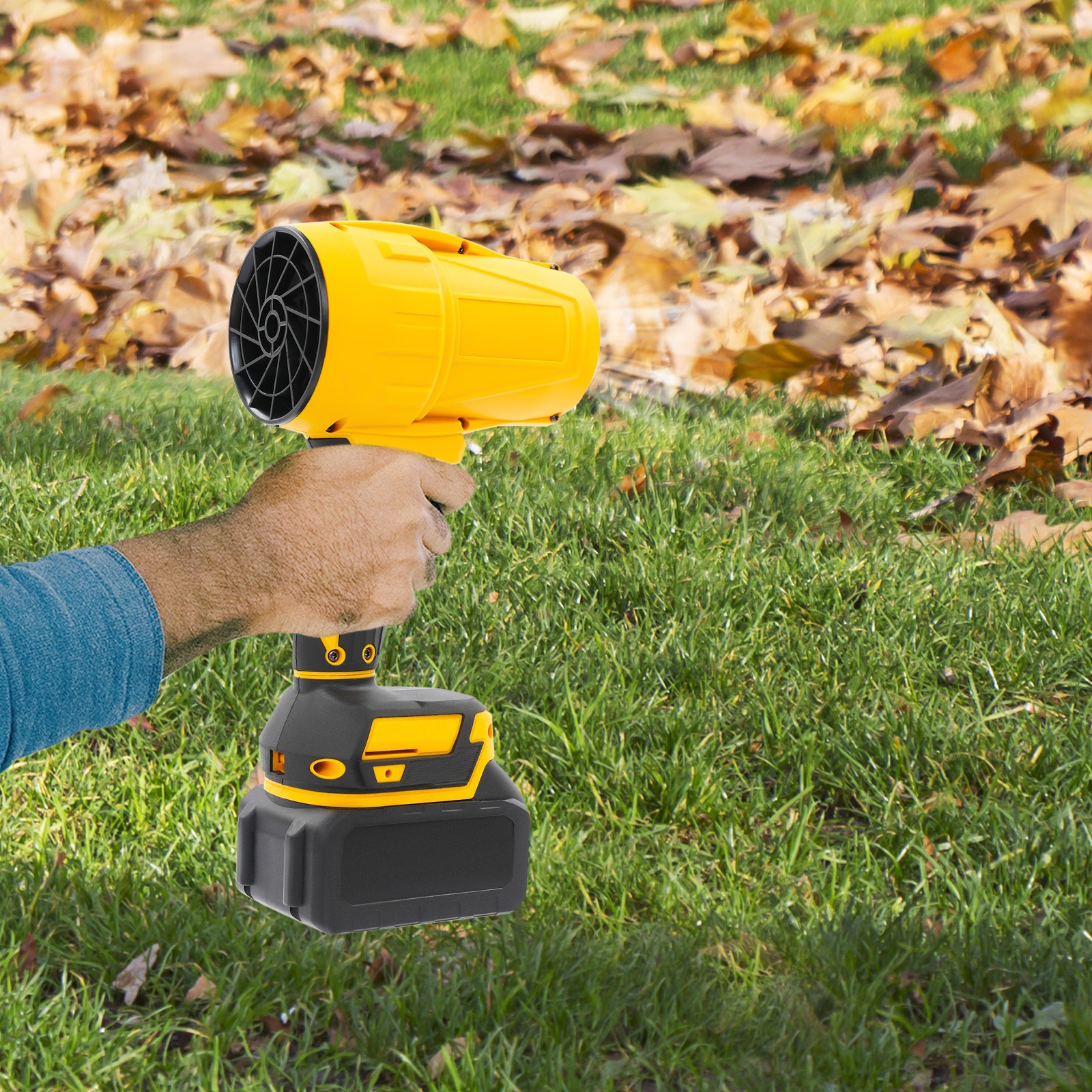 Electric Cordless Leaf Blower 21000RPM Handheld Leaf Blower 2X Battery & Charger