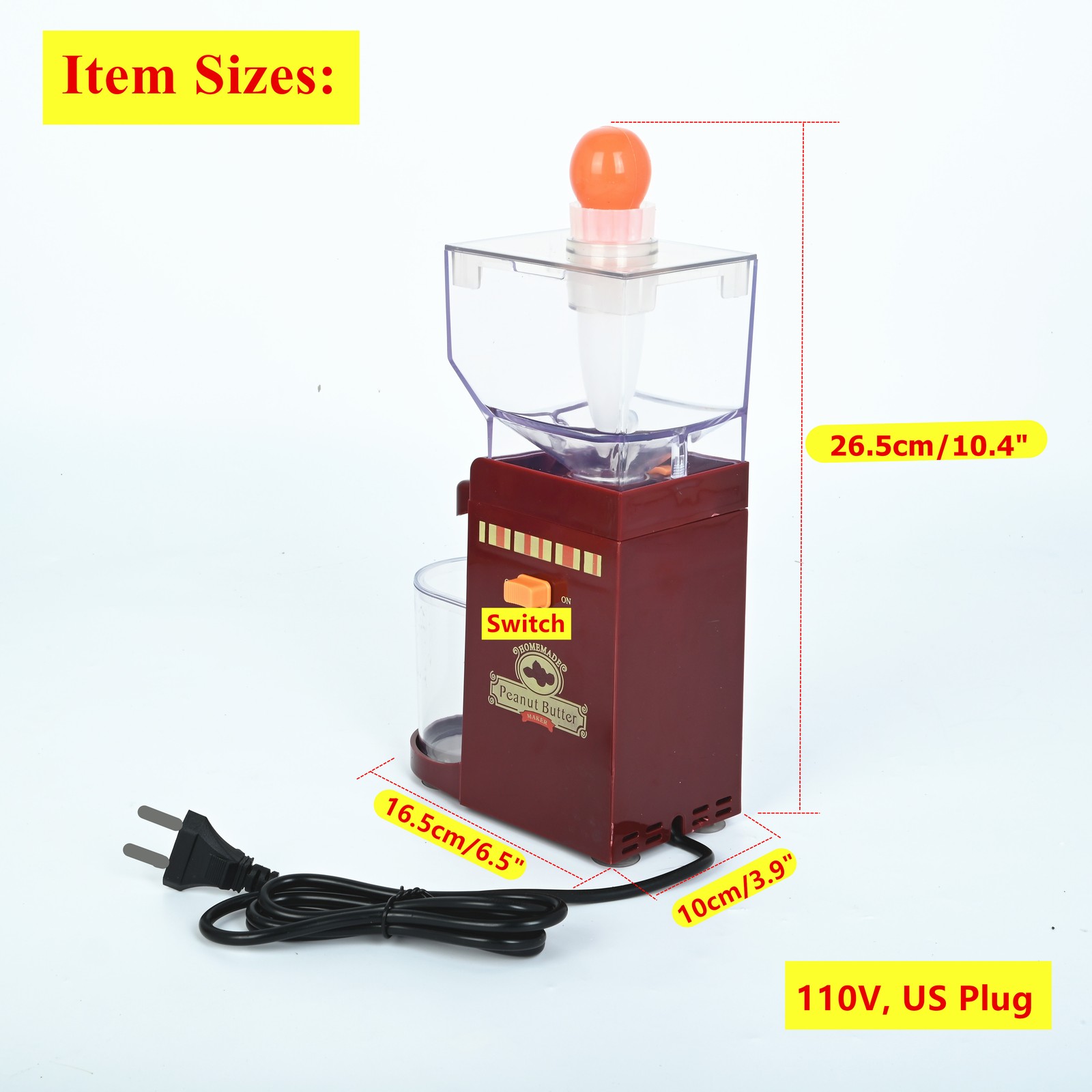 120W Electric Grinder Mini Peanut Butter Maker Sesame Butter Milling Machine