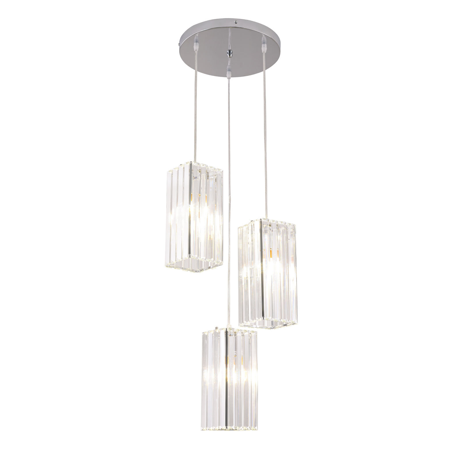 110V Ceiling Fixture 3-Light Chandelier Dining Room Ceiling Lamp Pendant Light