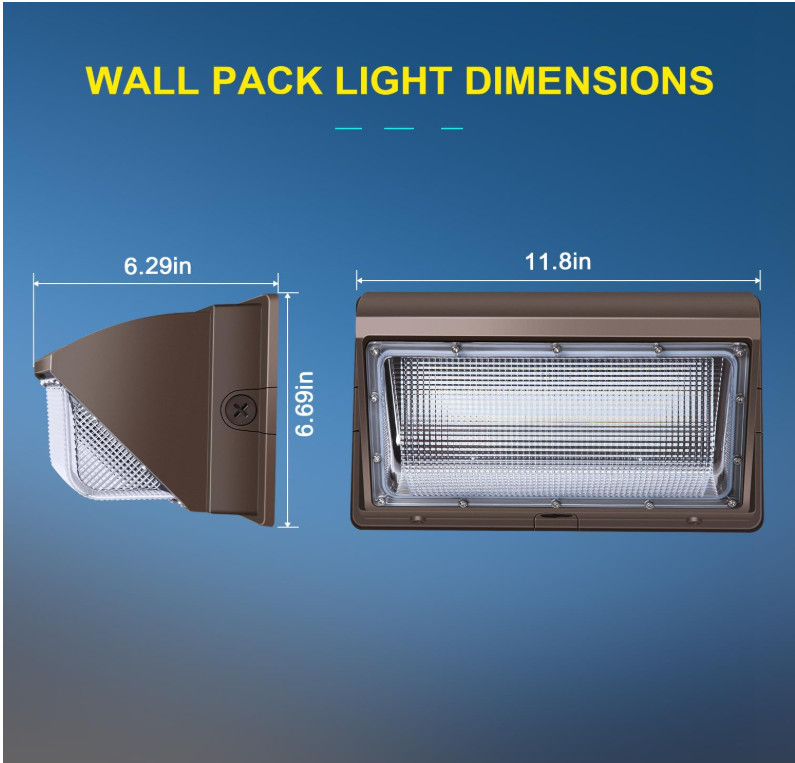 120W LED Wall Pack Light,15840LM Daylight Outdoor Security Lighting,Commercial a
