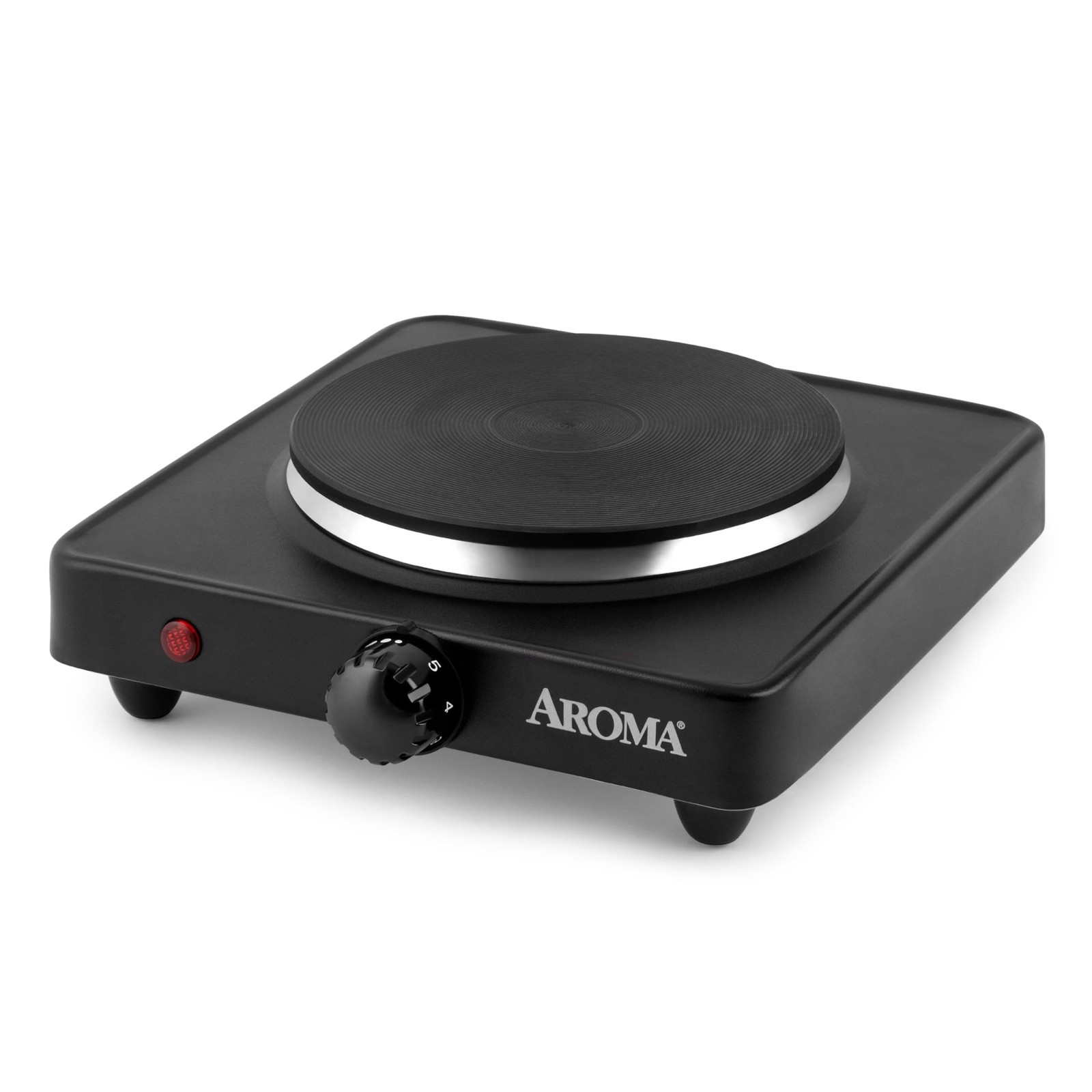 Housewares AHP-303 Single Burner Hot Plate, Metal, Black