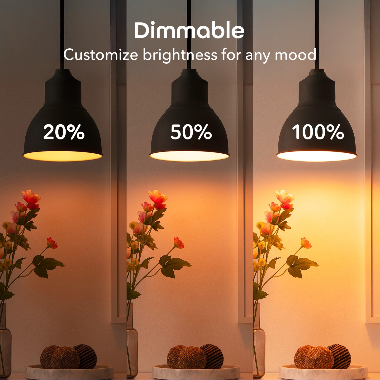Geeni A19 Smart LED Bulbs 6-Pack | Alexa Google, Color + White Wi-Fi