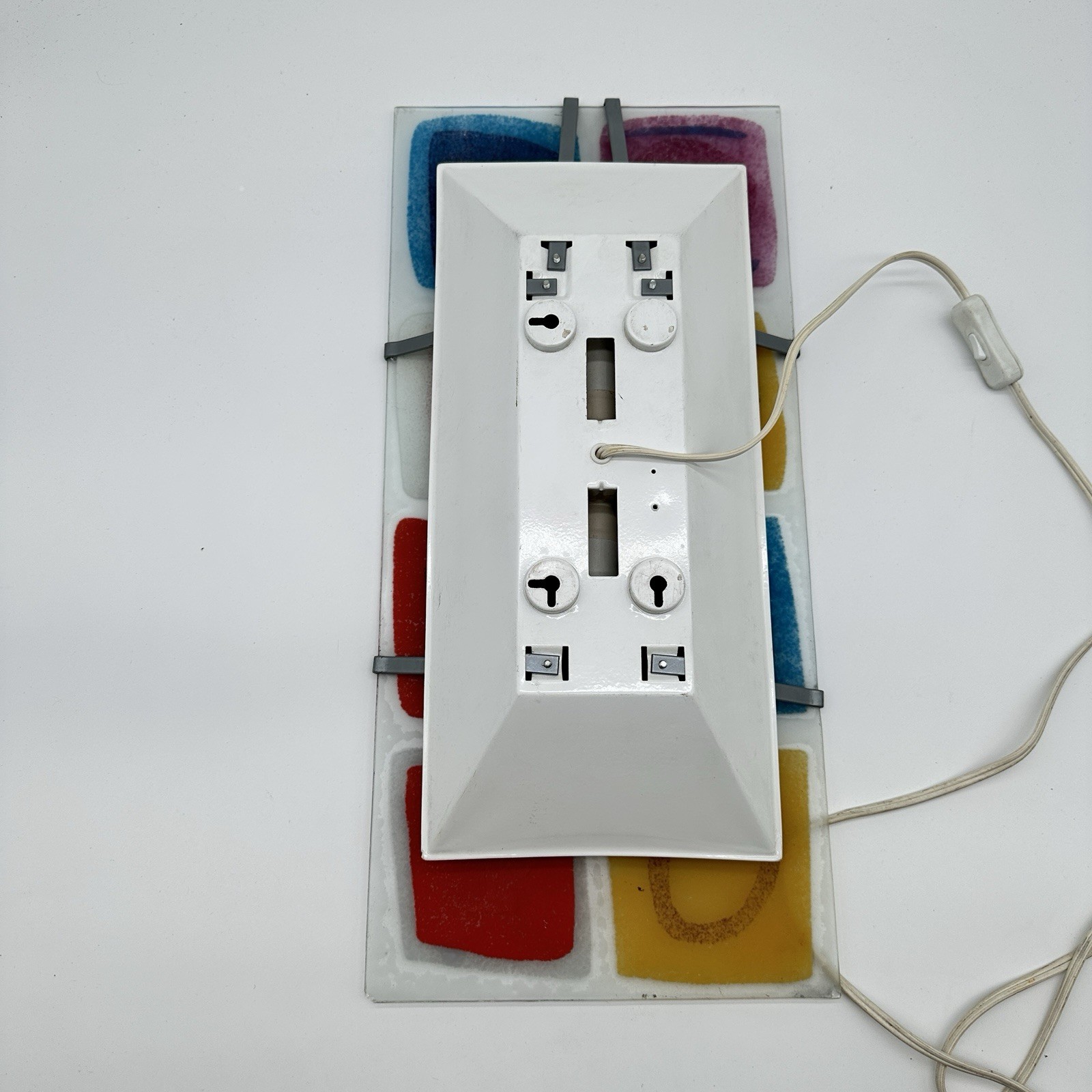 90s IKEA GYLLEN WALL LAMP Abstract Modern Colors Glass Art Light Collector RARE