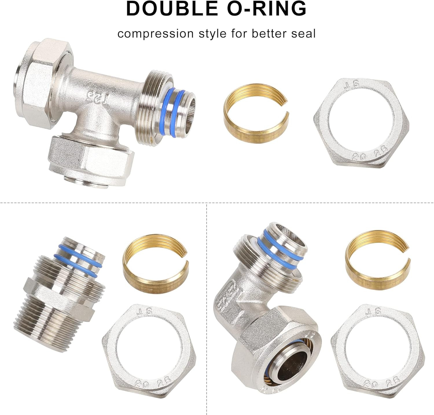 Compressed Air Piping System with 3/4 Inch X 100 Feet HDPE Tubing and Aluminum O
