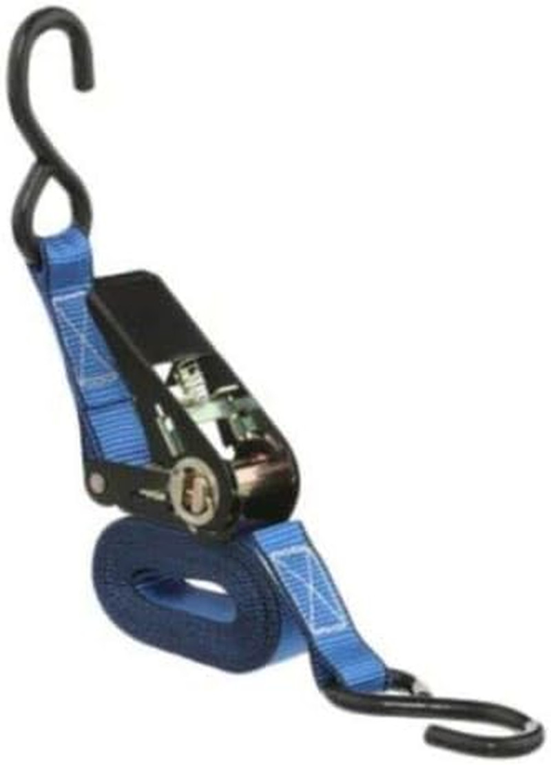 Premium Ratchet Tie down – 1 PK – 1 in – 15 FT – 500 LBS Working Load – 1500 LBS
