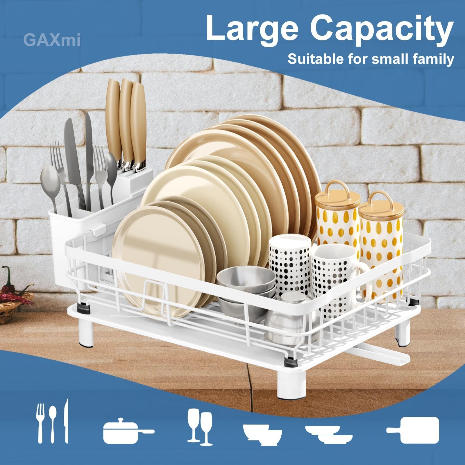 Dish Drying Rack Cup Drainer Stainless Steel Strainer Holder Kitchen organizer