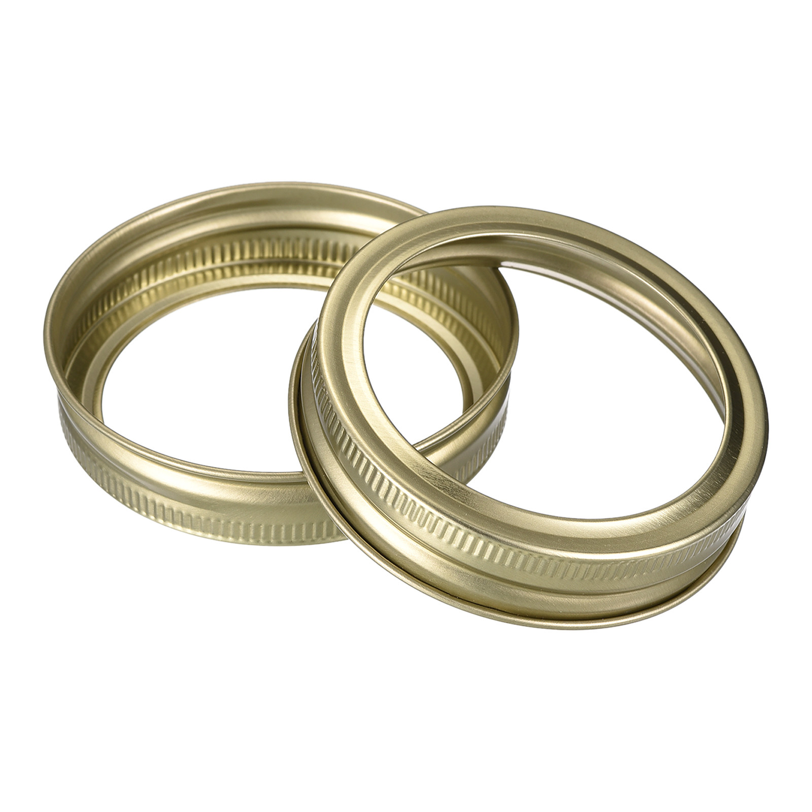48Pcs Canning Jar Rings Tinplate Replacement Bands Regular Mouth Gold