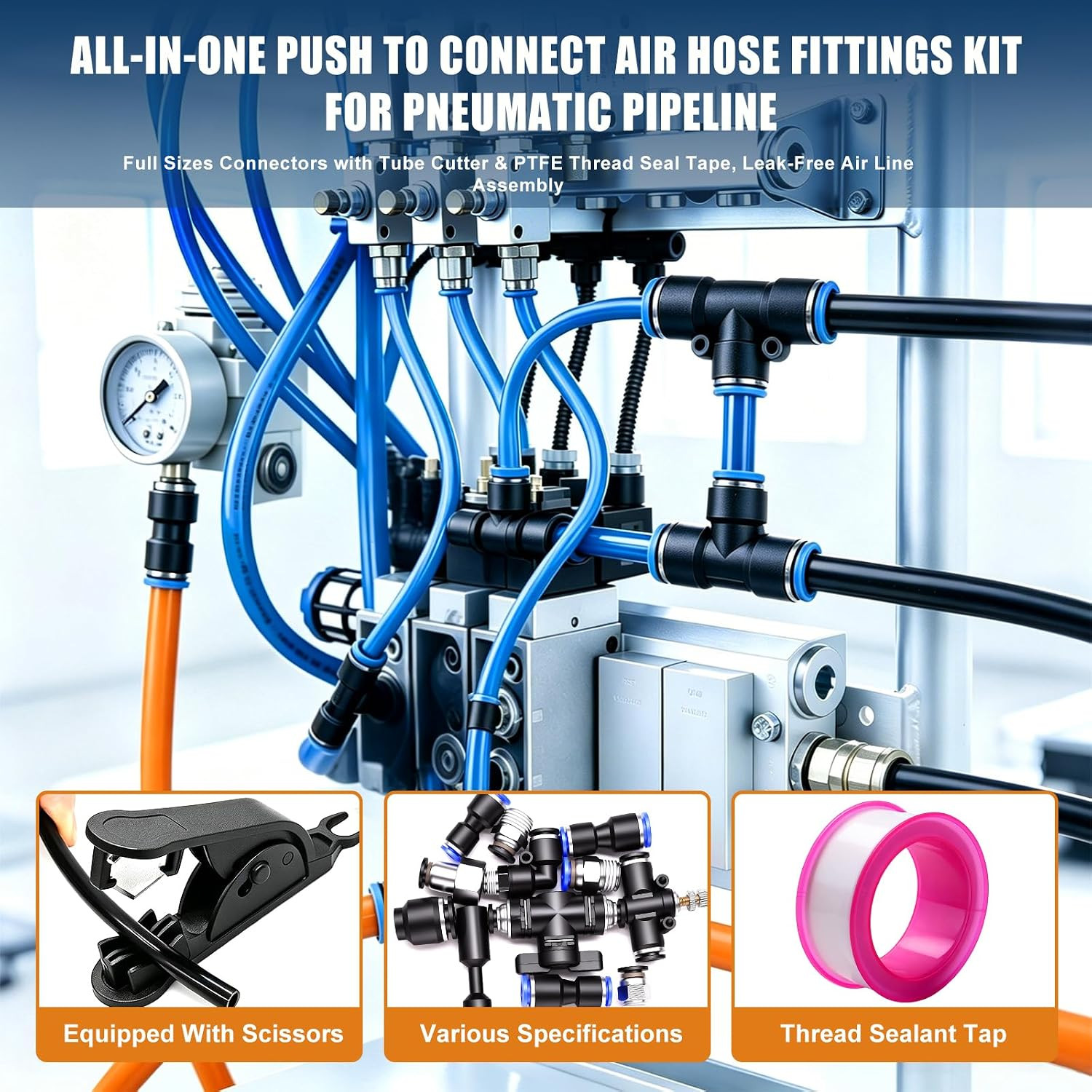 324PCS Quick Connect Air Hose Fitting Assortment Kit | Fit 1/8,1/4,5/16,3/8,1/2