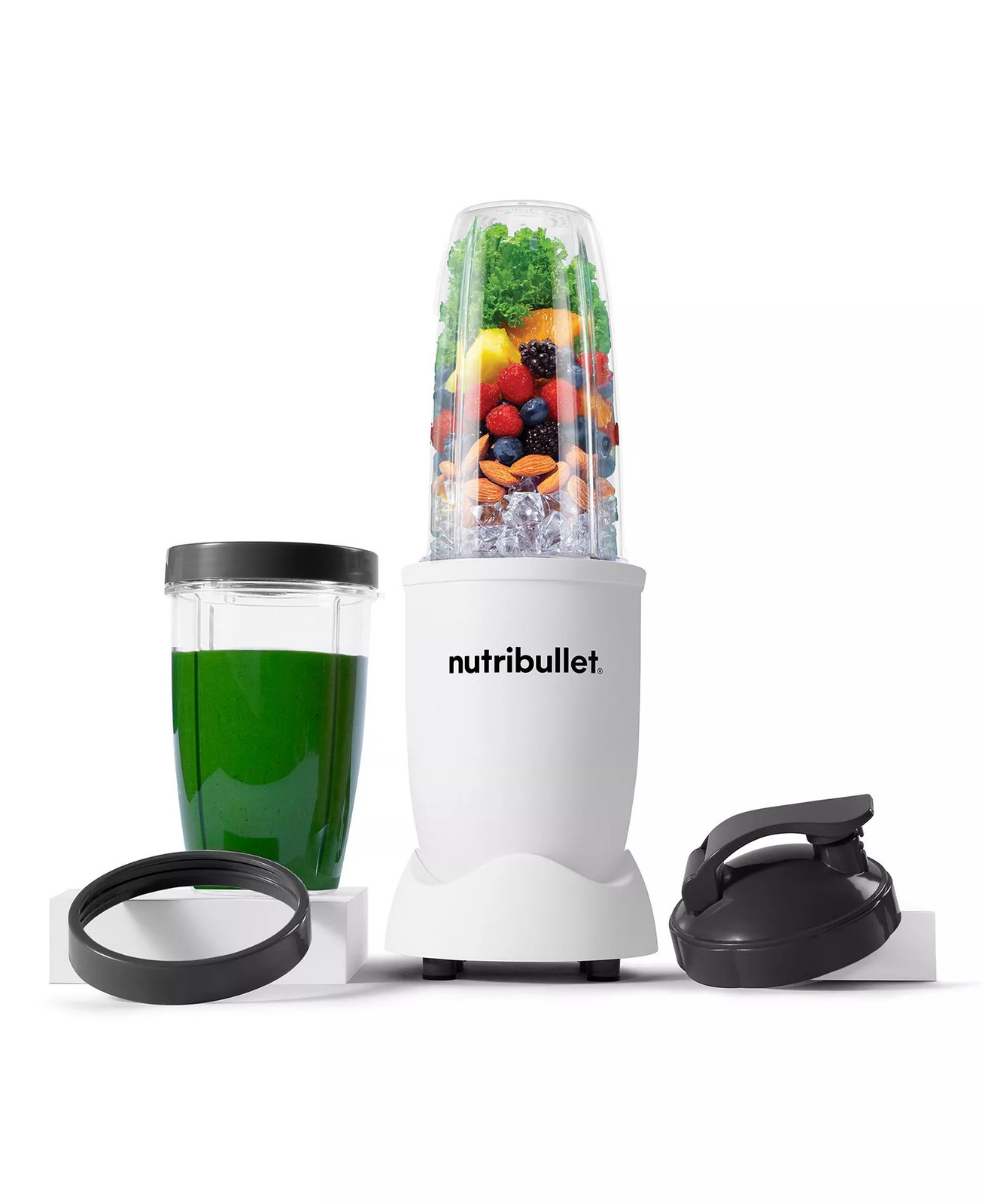 NutriBullet PRO Compact Personal Blender & Accessories – Matte White – Full Box