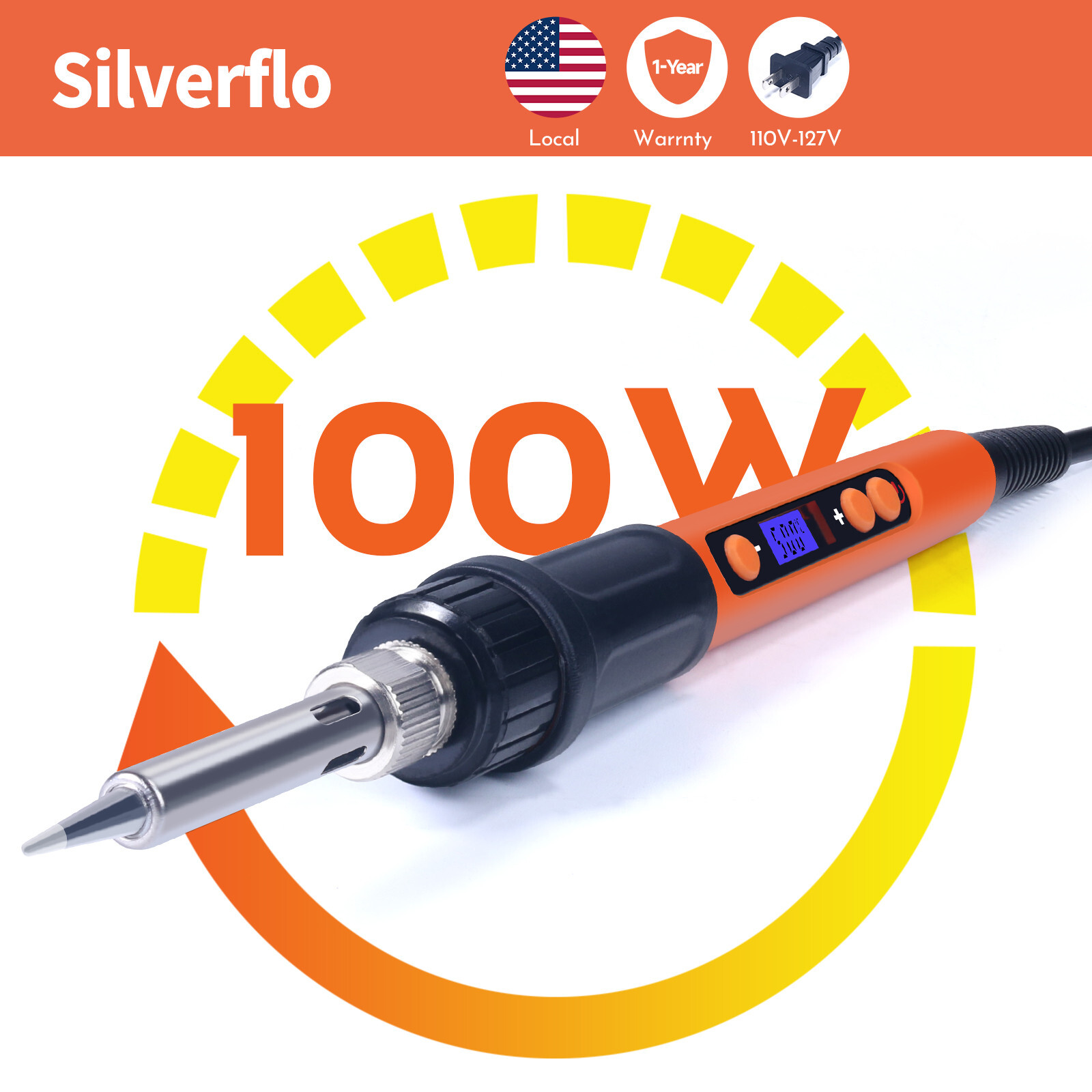 Soldering Station Kit Adjustable Temperature 100W Digital or 60W Analog Tool US