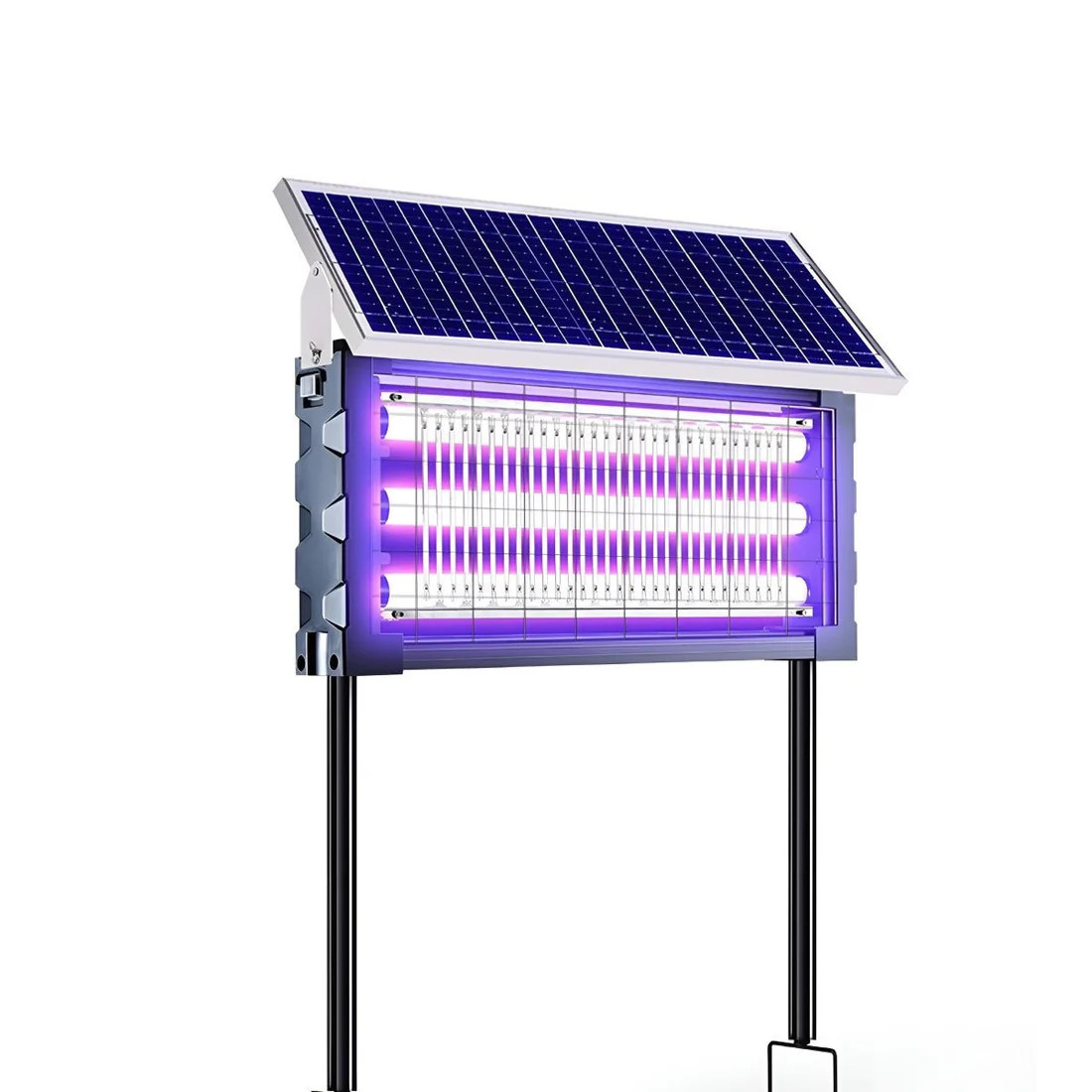 Solar Bug Zapper Outdoor, Mosquito Zapper Waterproof Electric Fly Zapper 4500V