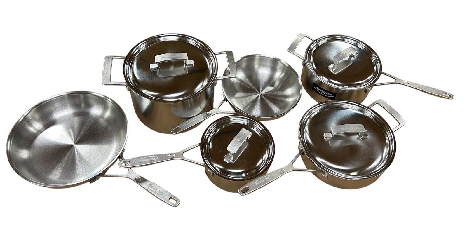 READ DESCRIPTION- Demeyere Essential 5-ply 10-pc Stainless steel Cookware Set