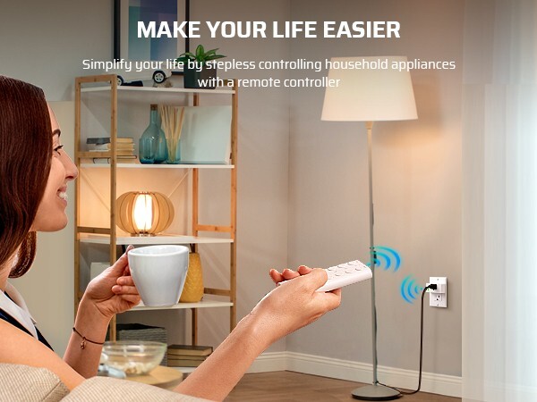 DEWENWILS Remote Control Outlet, Indoor Wireless Remote Outlet Switch 5 Outlets