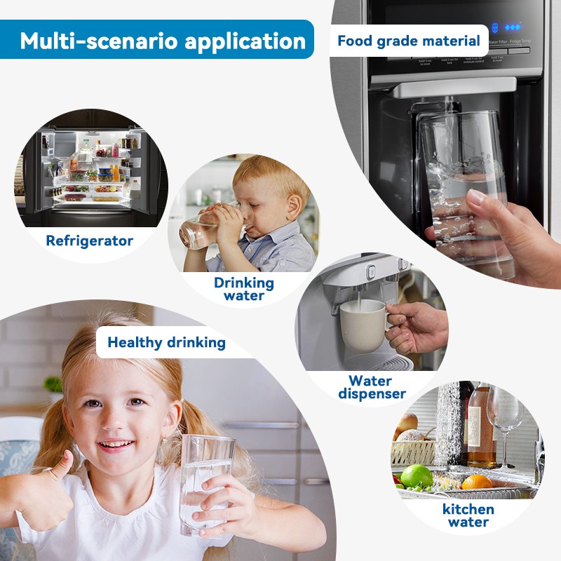 4 PACK for Samsung DA97-17376B HAF-QIN/EXP REFRIGERATOR Water Filter DA97-08006C
