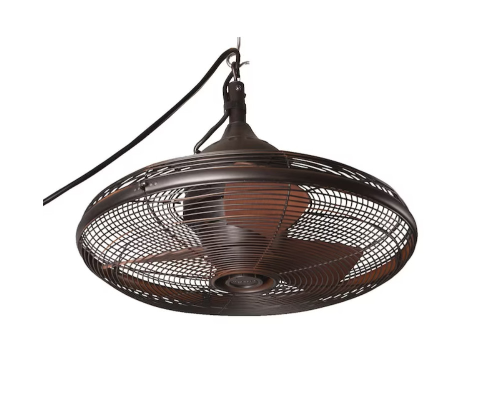 Harbor Breeze Valdosta 20in Oil Rubbed Bronze Indoor/Outdoor Downrod Ceiling Fan
