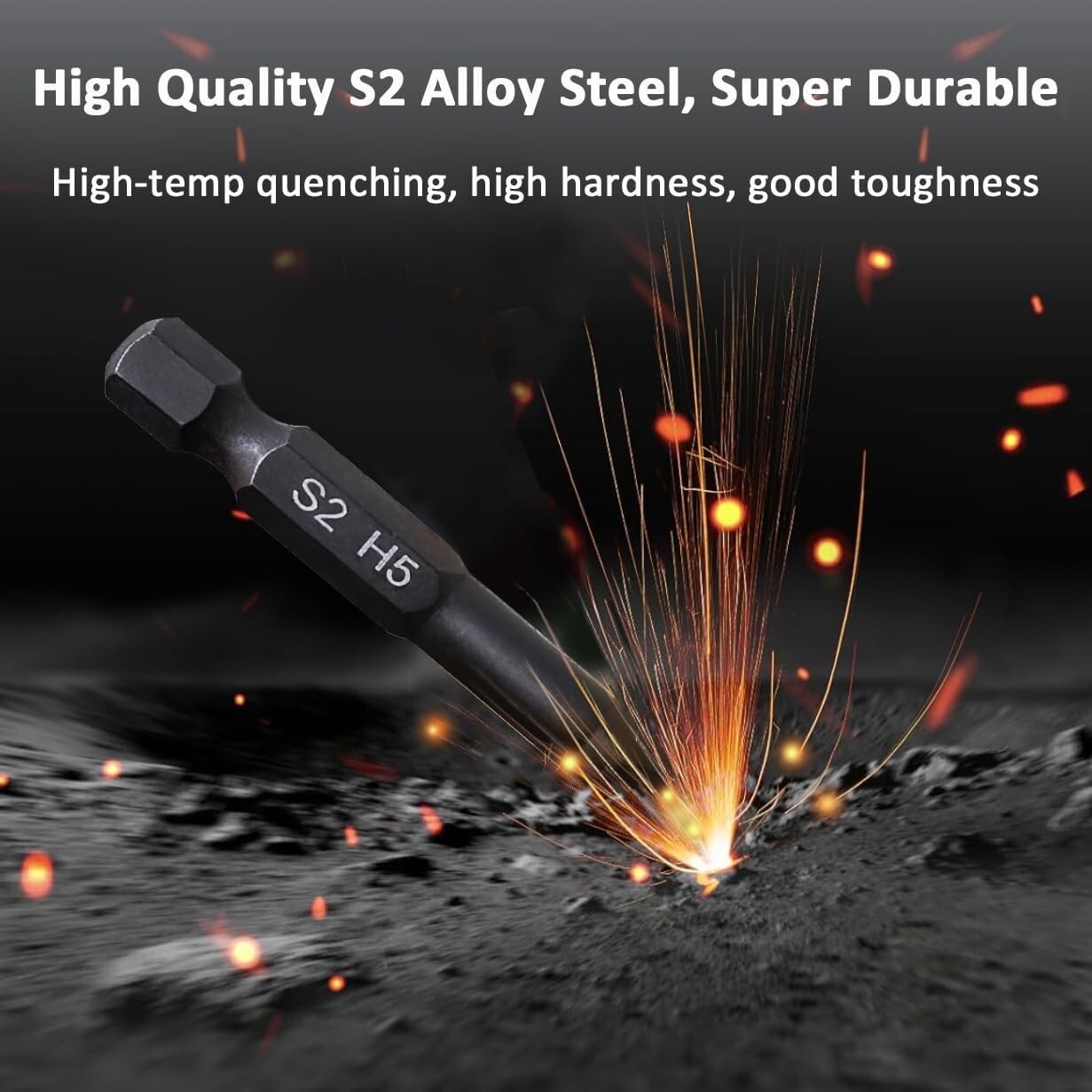 Hex Head Allen Wrench Drill Bit Set (10pc Metric & 10pc SAE), , Upgraded 1/4″…