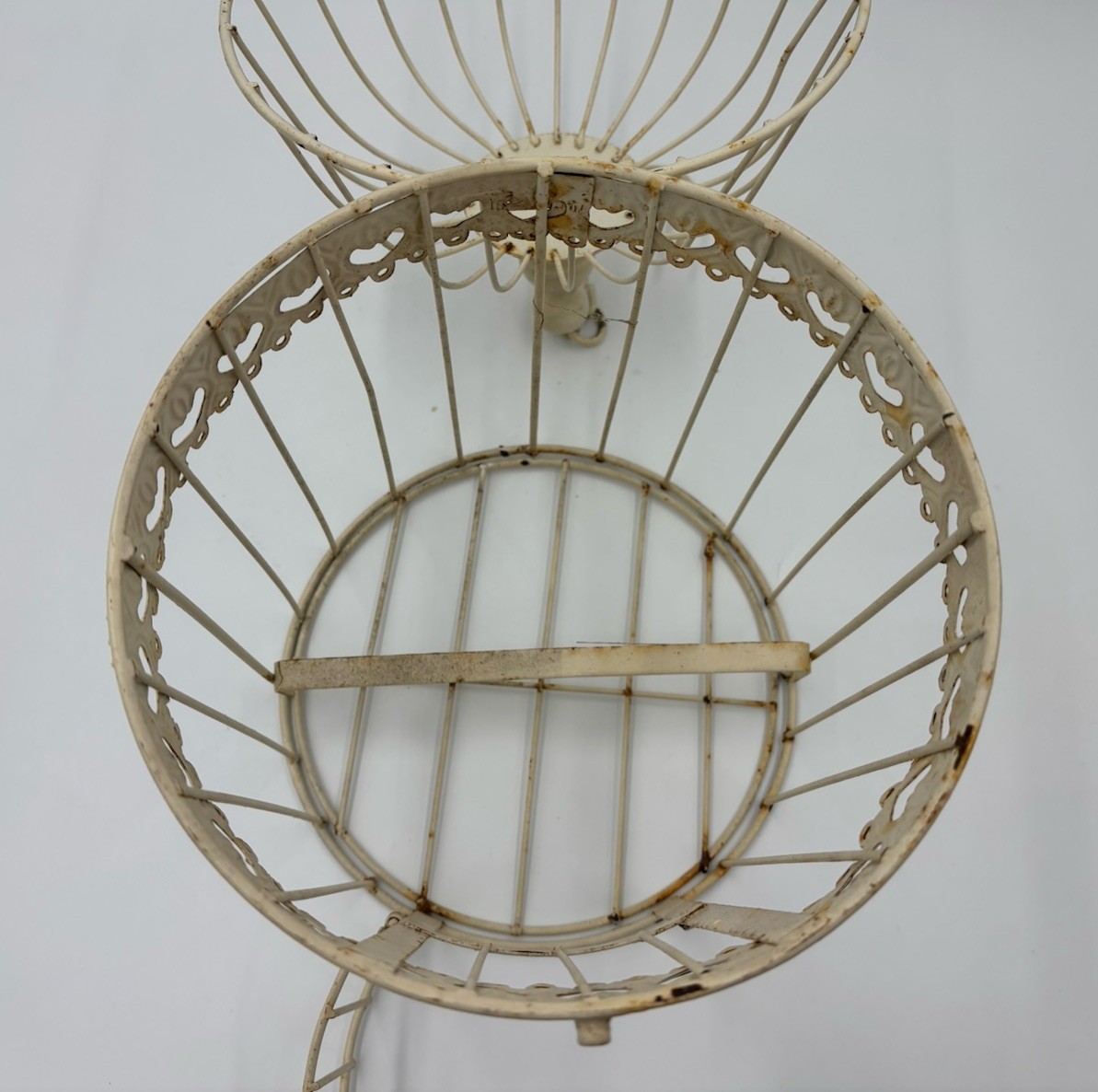 Large 41cm Shabby Chic Bird Cage Candle Holder Wedding Decor Centrepiece