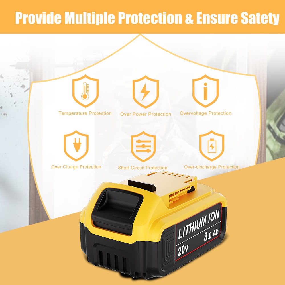 For DeWalt 20 Volt Max 3-12AH Lithium Ion Battery / Charger DCB206 DCB200-2
