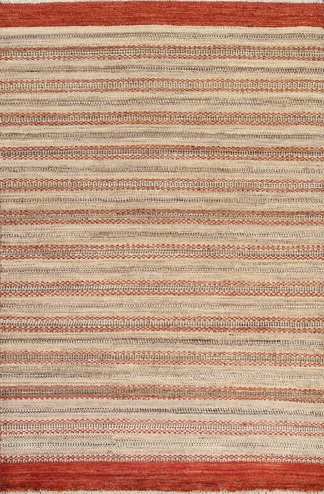 Modern Area Rug 4×6 Hand-knotted Wool Pakistani Oriental Carpet for Any Room
