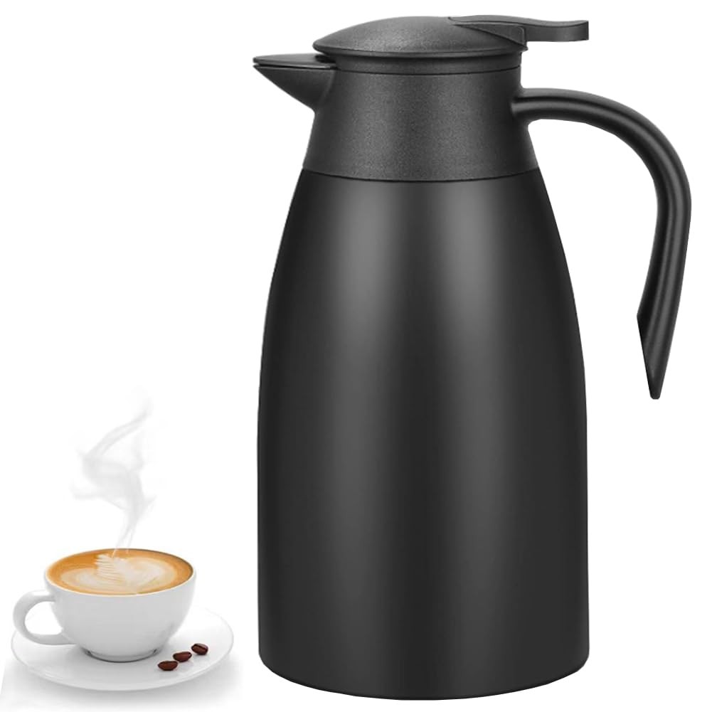 70 Oz Insulated Thermal Coffee Carafe Stainless Steel Double Walled Vacuum Co…