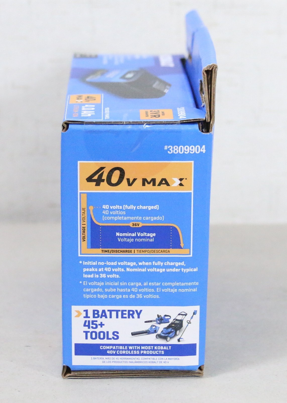 BRAND NEW Kobalt 40V Max 4.0Ah Lithium-Ion Battery Model 3809904 Black