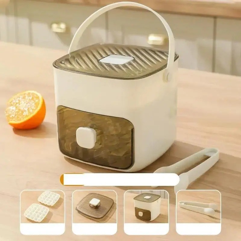 48 Grid Ice Cube Tray One Touch Easy Release Reusable Ice Mold for Freezer