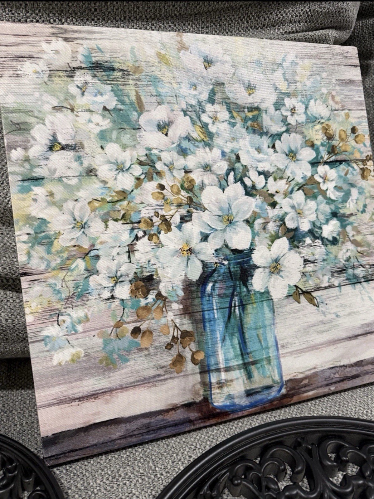 Wall Art Set 13×13 Canvas & 3 Beautiful Mirrors Perfect For Any Room Or Office