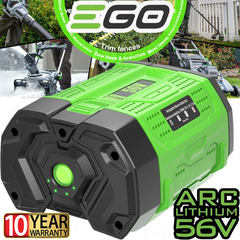 EGO 56 -Volt ARC Lithium-Ion 12 Ah Battery BA6720T Battery Upgraded Fuel Gauge