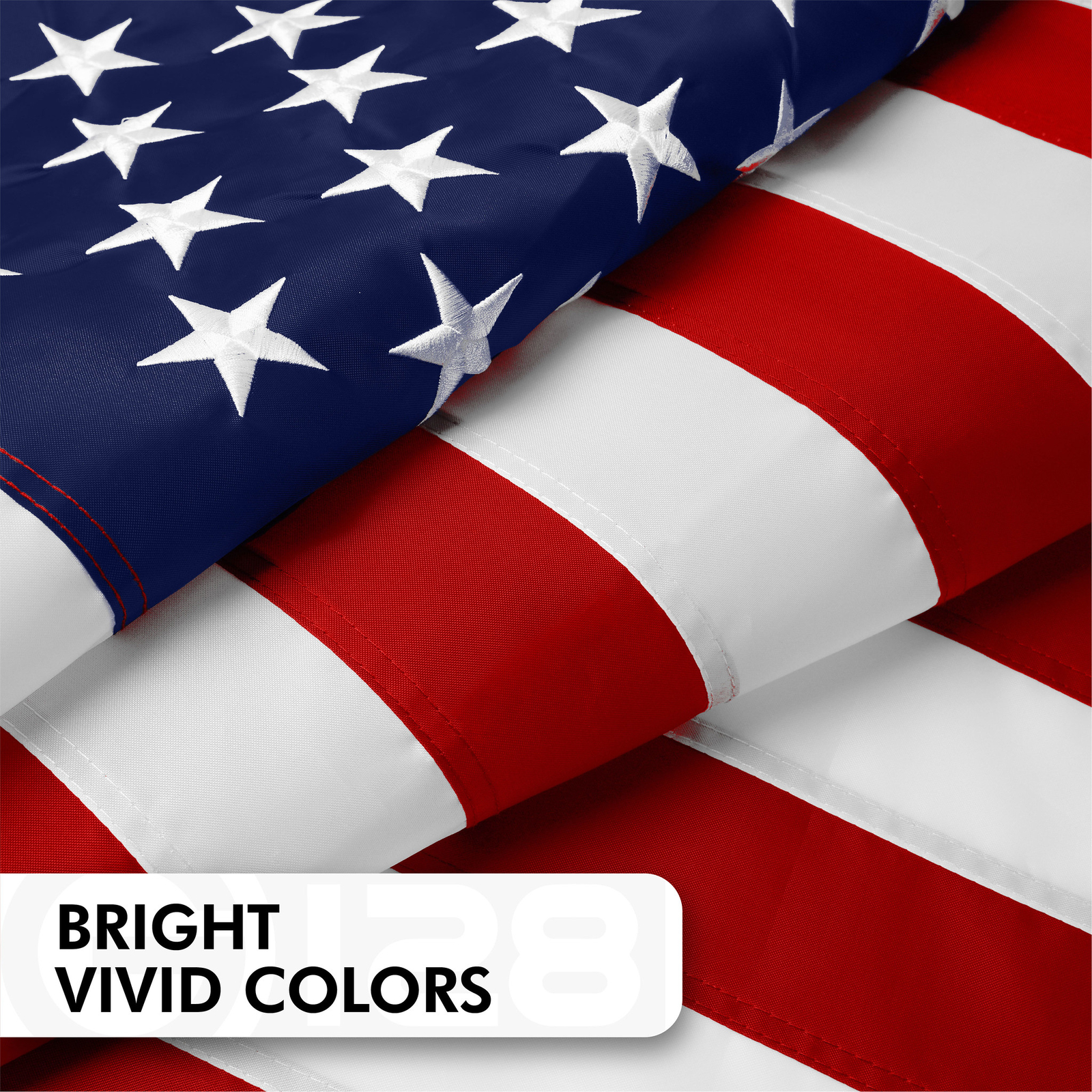 American Flag 5×8 Ft, Made From 210D Polyester, Embroidered Stars, Sewn Stripes