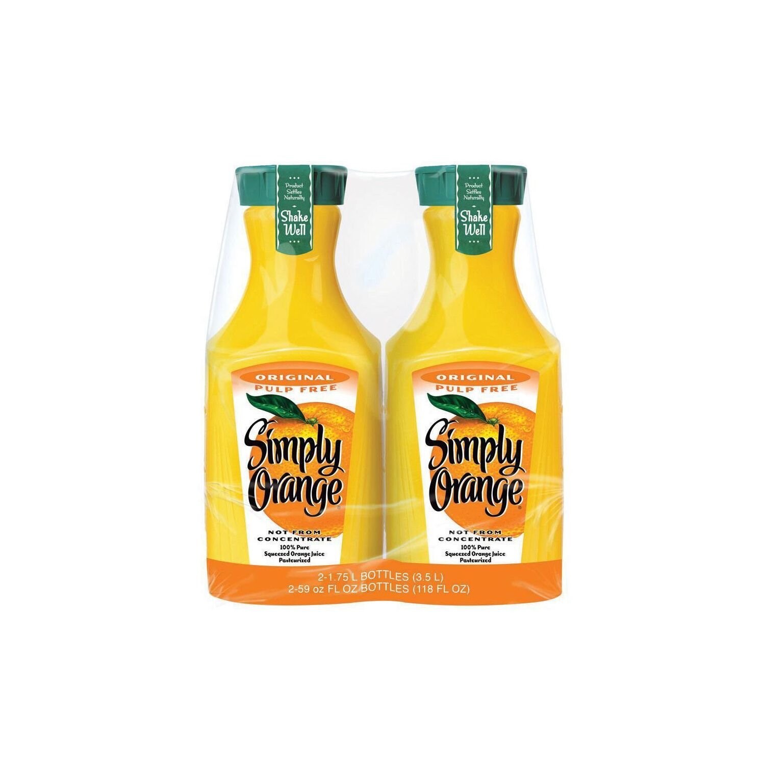 Simply Orange Pulp-Free Orange Juice, 52Oz (Pack Of 2)