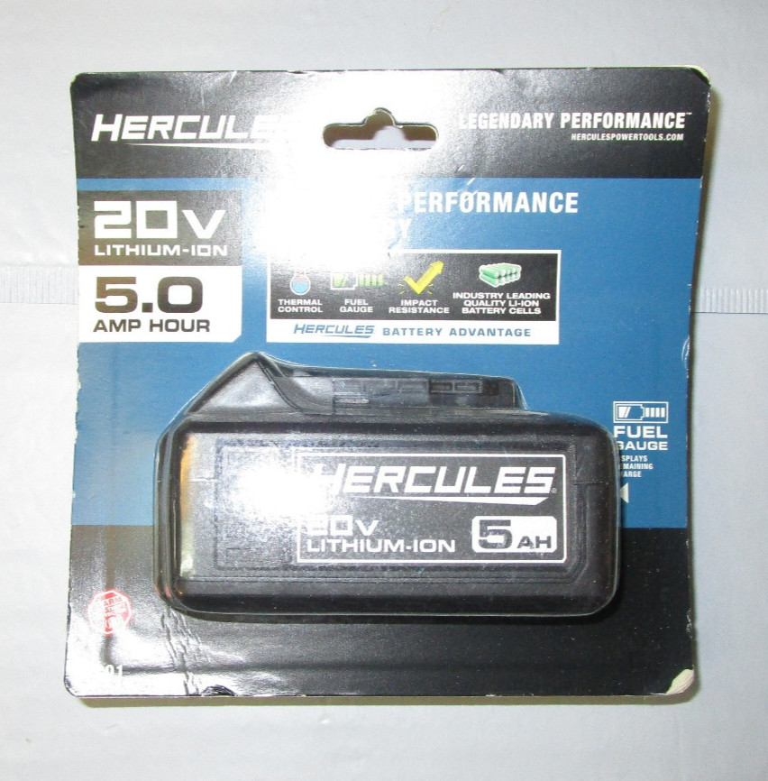 HERCULES 20V 5 Ah Extended Performance Lithium-Ion Power Tool Battery