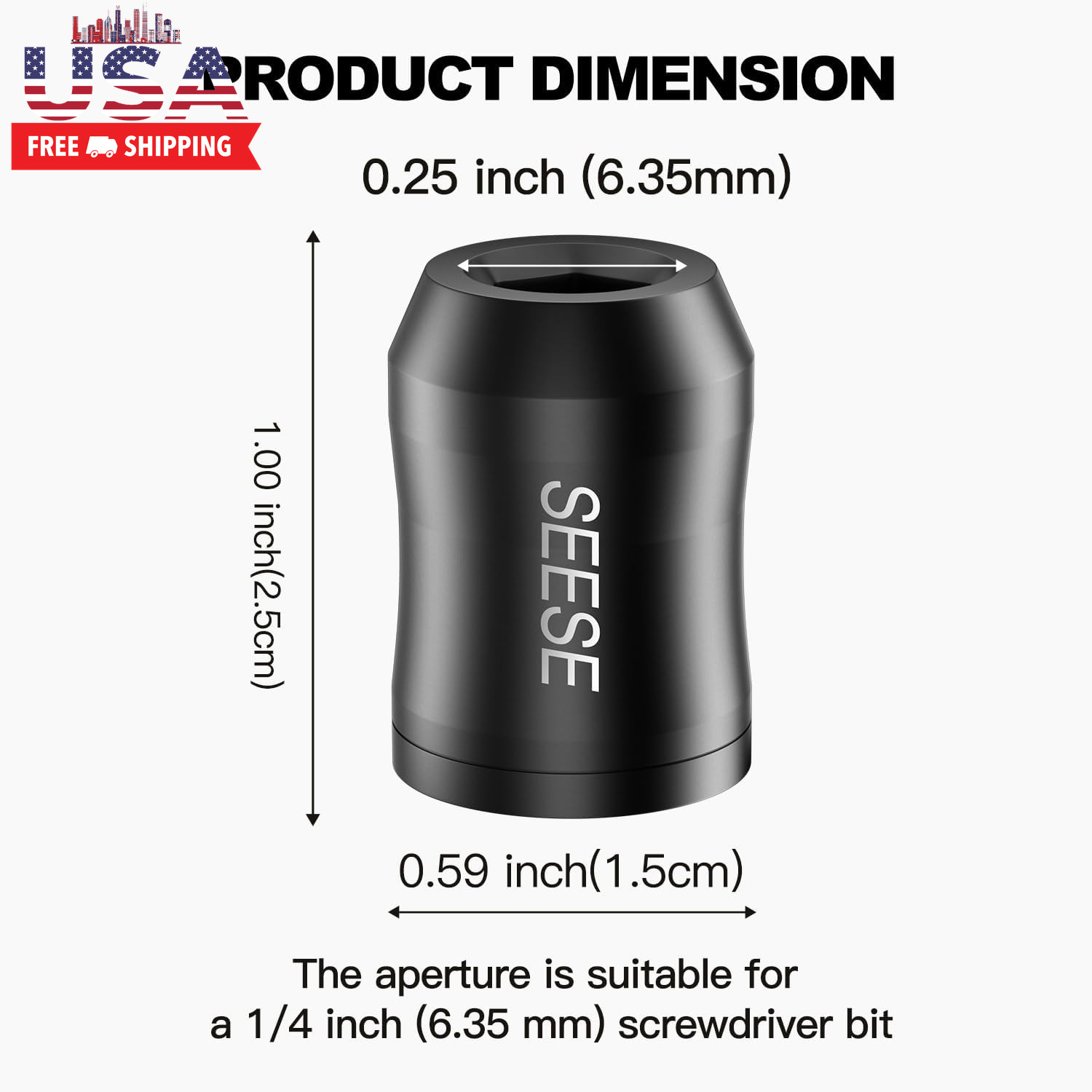 Strong Magnetic Screw Ring: 1/4 Inch/ 6.35 Mm Universal Magnetic Screw Holder –