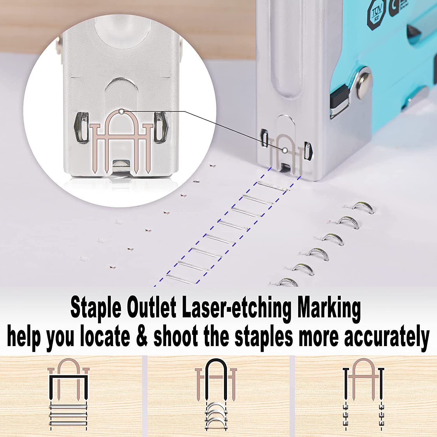 SHALL Heavy Duty 3 in 1 Hand Staple Gun Tacker with 3000 Staples US