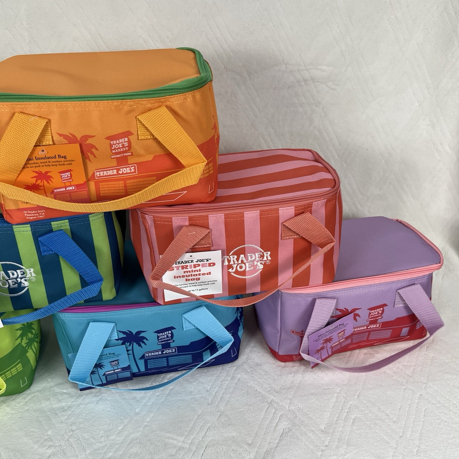 Trader Joe’s Mini Insulated Bag 2026 – 1.5 Gallon Cooler Tote NWT – Choose Color