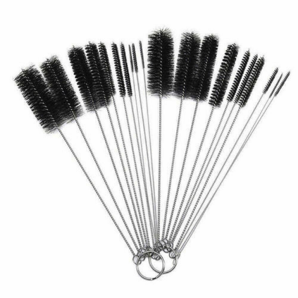 US Nylon Straw Brush Cleaner Bottle Tube Pipe Small Long Cleaning 1-10Set