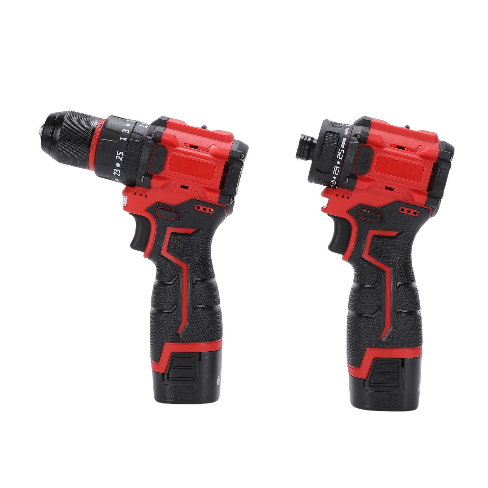 Cordless Drill Combo Kit with Brushless Drill Impact Driver 3Pcs 1300mAh Batteri