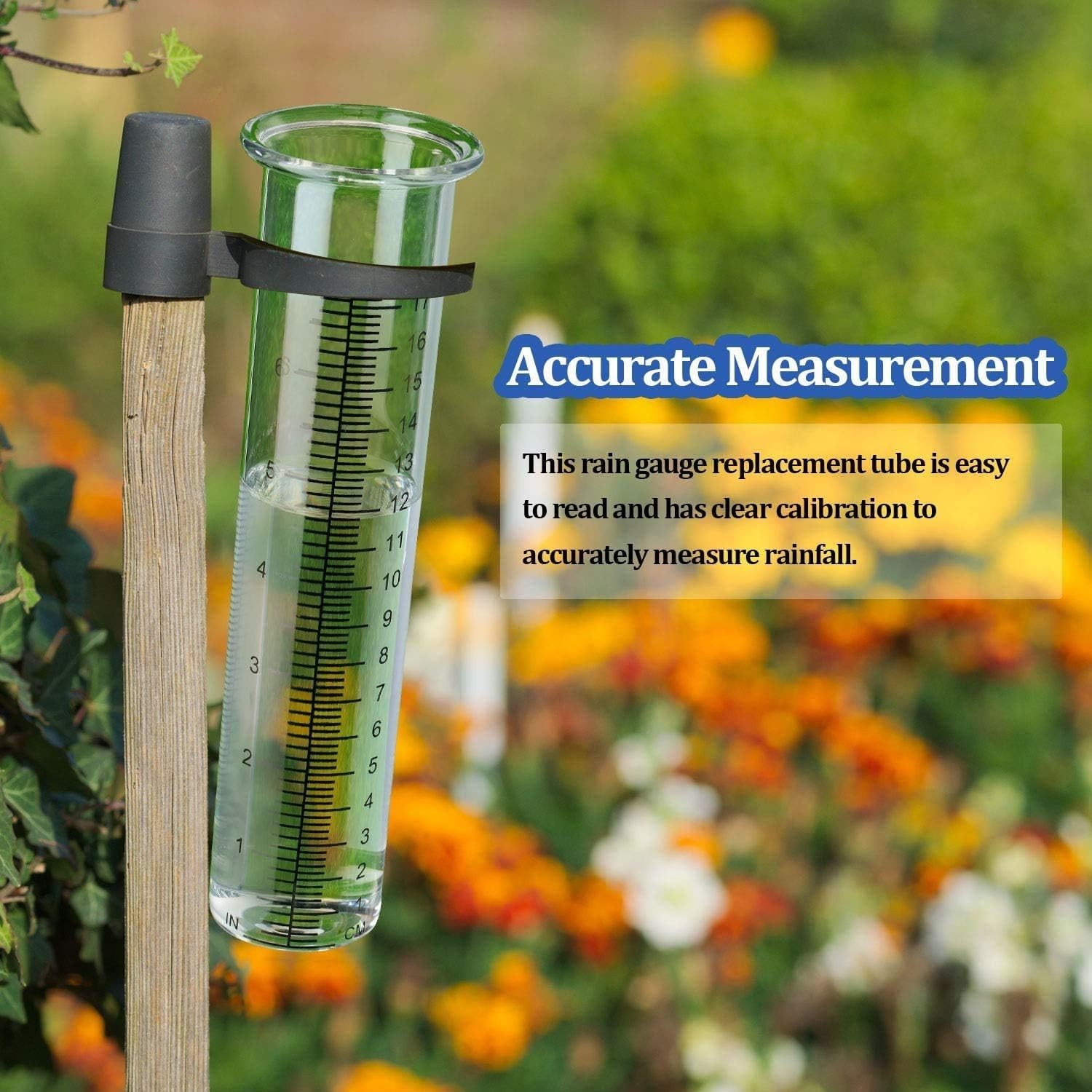 Compact 7-Inch Capacity Rain Gauge with Stable Design for All Weather Conditions