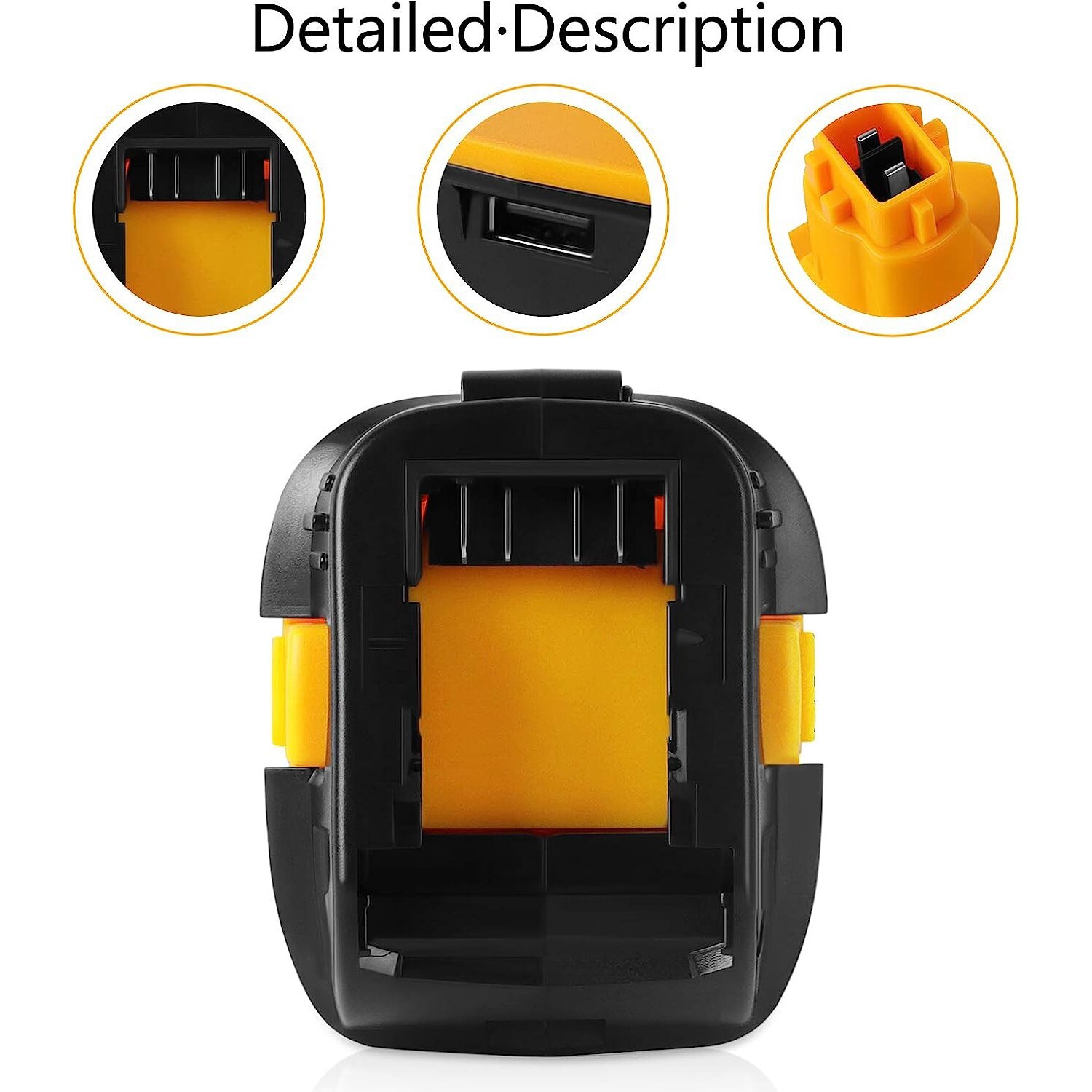 2Pack 18V To 20V MAX DCA1820 Battery Adapter For Dewalt Li-ion Tools Converter