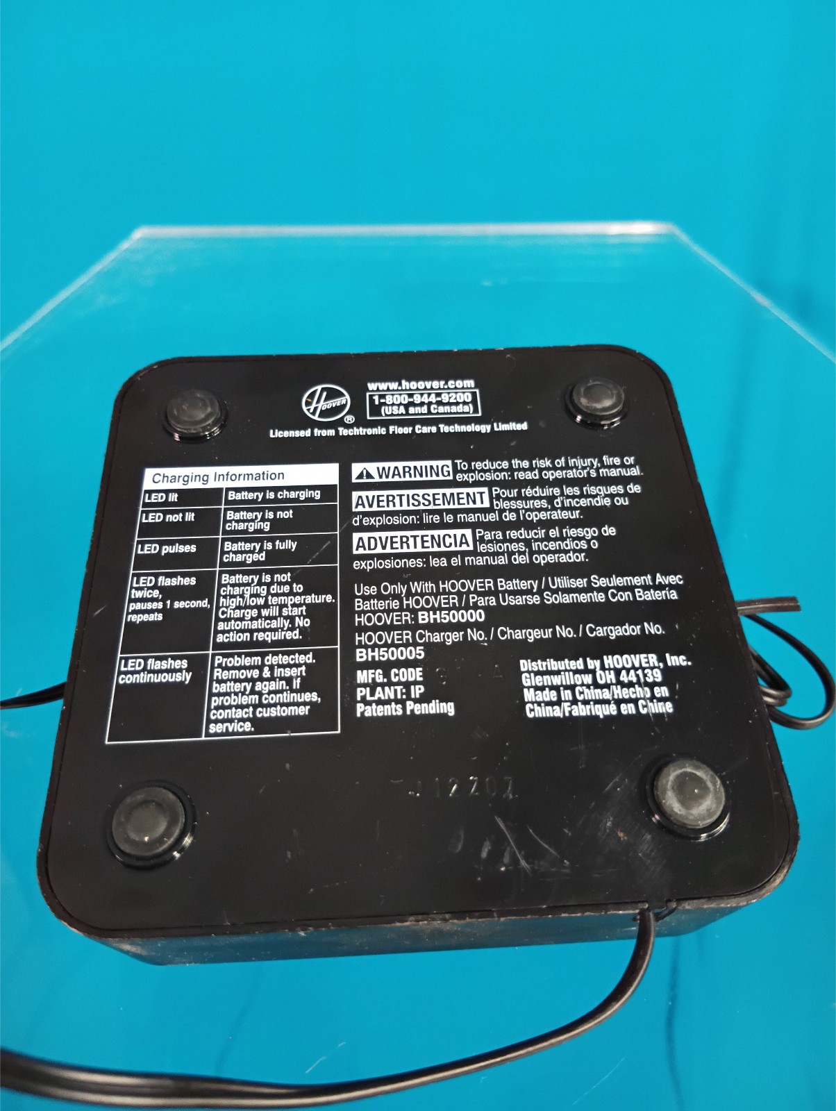 Hoover Linx Charger BH50005, Untested, Returns Accepted