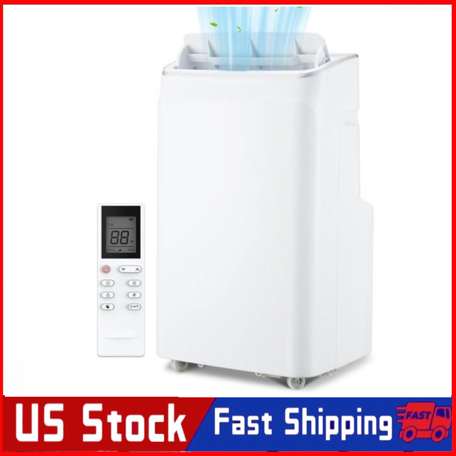 12000 BTU Portable Air Conditioners Portable AC with 3-in-1 Cooling 550 Sq. Ft